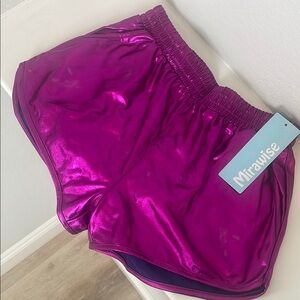 Mirawise Metallic hot pink Shorts
